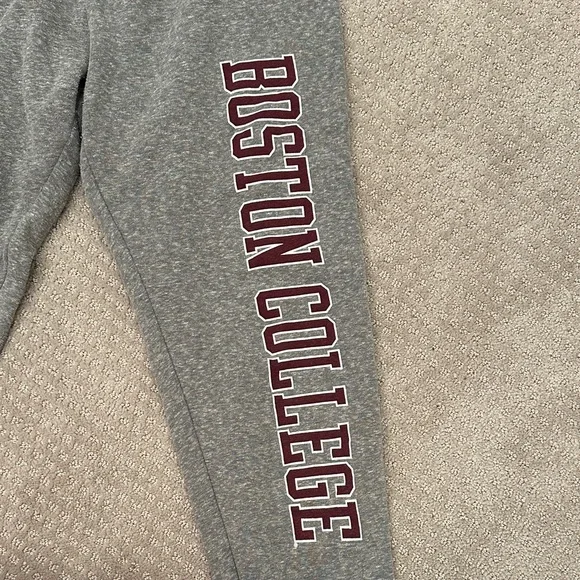 Women’s League Collegiate Wear Boston College Sweatpants, Heather Gray, Small - Picture 9 of 9
